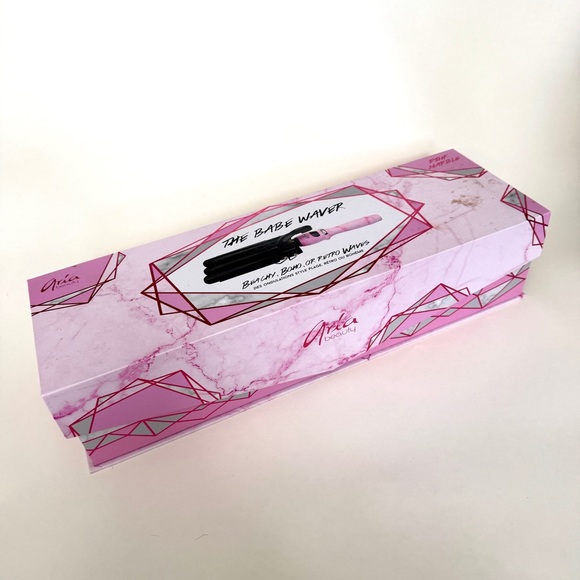 💗 ARIA BEAUTY “The Babe Waver” | Triple Barrel Hair Tool | Pink Marble 💗 BNIB - Picture 10 of 13